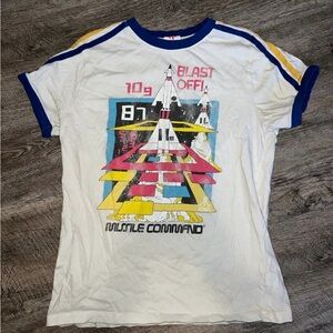Junk Food Clothing White Blast Off Graphic Tee